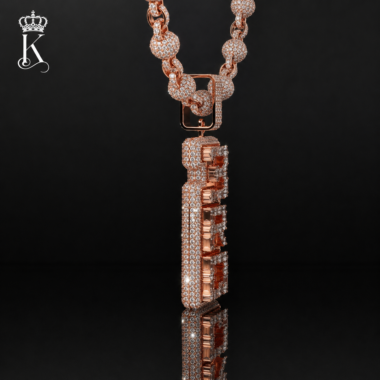 Custom Bubble Letter Pendant