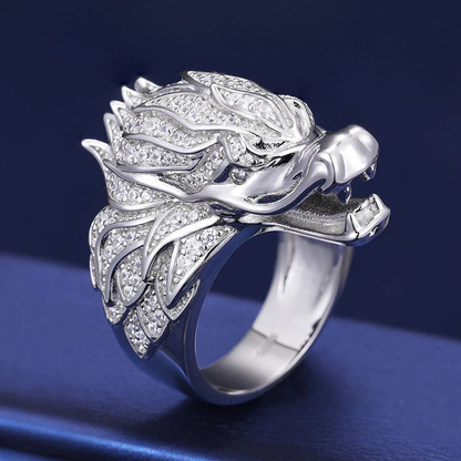 Dragon Ring S925 Sterling Silver Moissanite Iced Out Ring