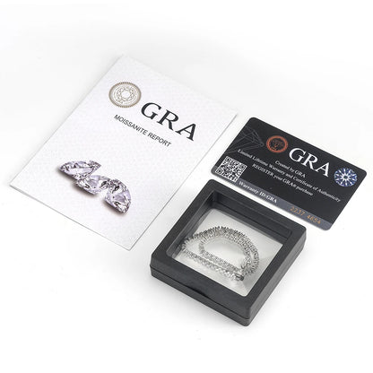 2mm/3mm/4mm Sterling Silver Hip Hop Moissanite Tennis Chain Necklace