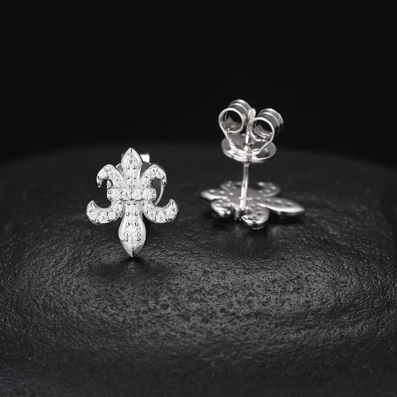 925 Sterling Silver D Color VVS Moissanite Stud Earrings