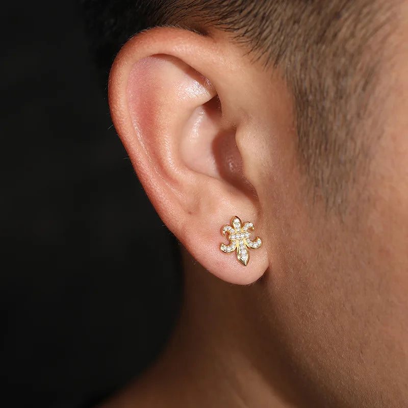 925 Sterling Silver D Color VVS Moissanite Stud Earrings