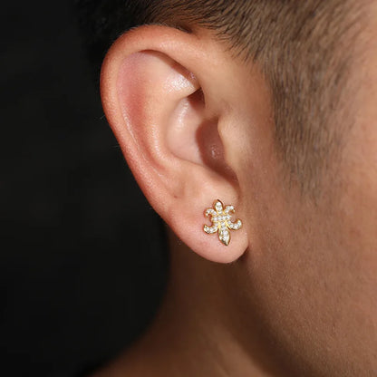 925 Sterling Silver D Color VVS Moissanite Stud Earrings