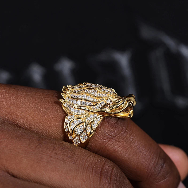 Dragon Ring S925 Sterling Silver Moissanite Iced Out Ring