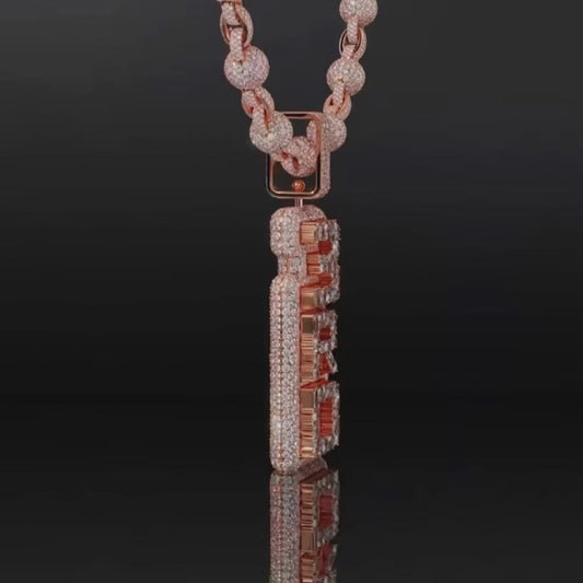 Custom Bubble Letter Pendant