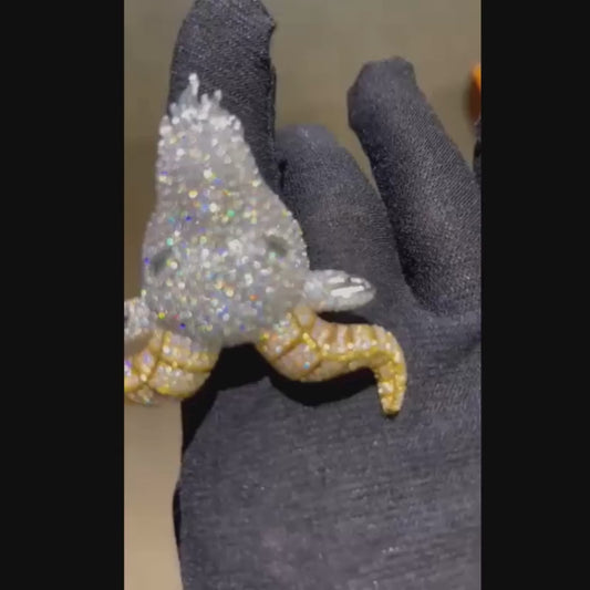 Goat Custom Made to Order Iced Out Moissanite Ring