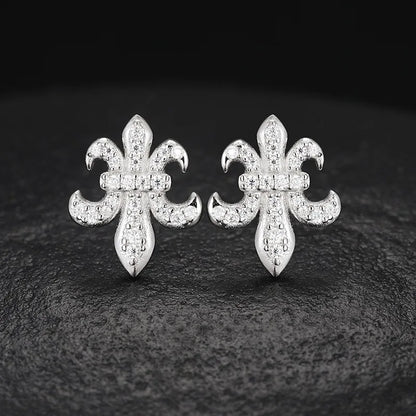 925 Sterling Silver D Color VVS Moissanite Stud Earrings